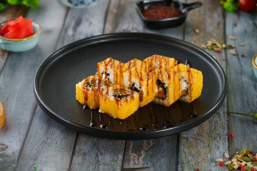 Подарок Горячий ролл с лососем 