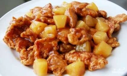 509  Куриное филе с ананасами