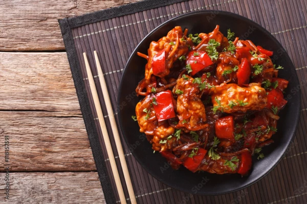 244  Свинина в специях с болгарским перцем 