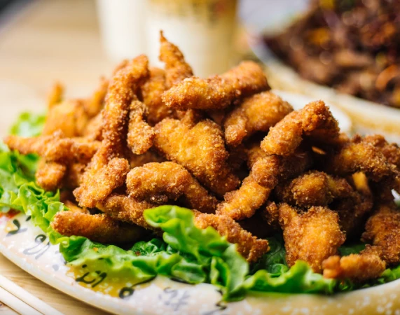 Куриное филе в сухарях