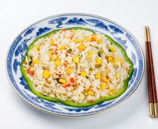 1104 Рис с овощами и яйцом