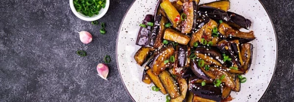 730  Карамелизированные баклажаны 