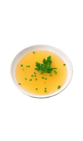 Куриный бульон с яйцом