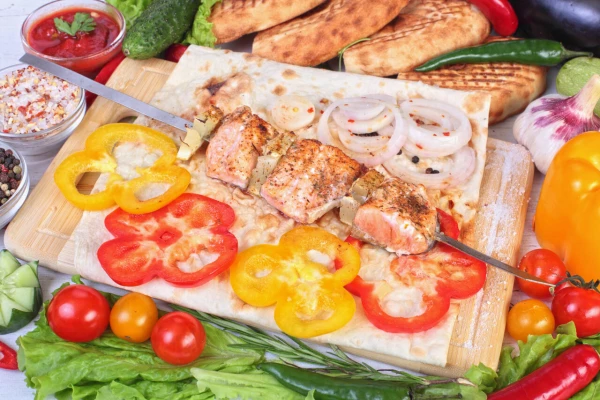 Семга на шпажке