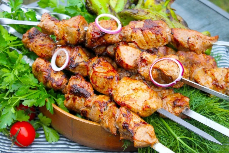 Шашлык из свинины большой
