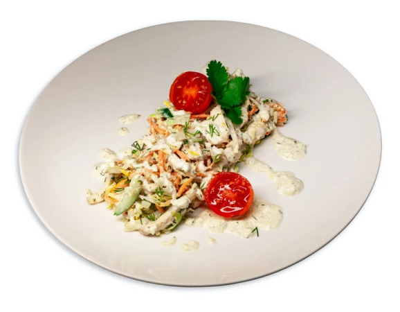 Салат с курочкой и морковью по-корейски