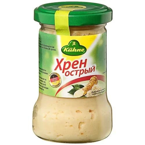 Хрен острый 140г ст.б KUHNE Vegetable horseradish
