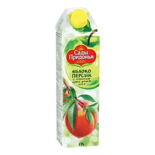 1л. СОК ЯБЛОЧНО-ПЕРСИКОВЫЙ "Сады Придонья"