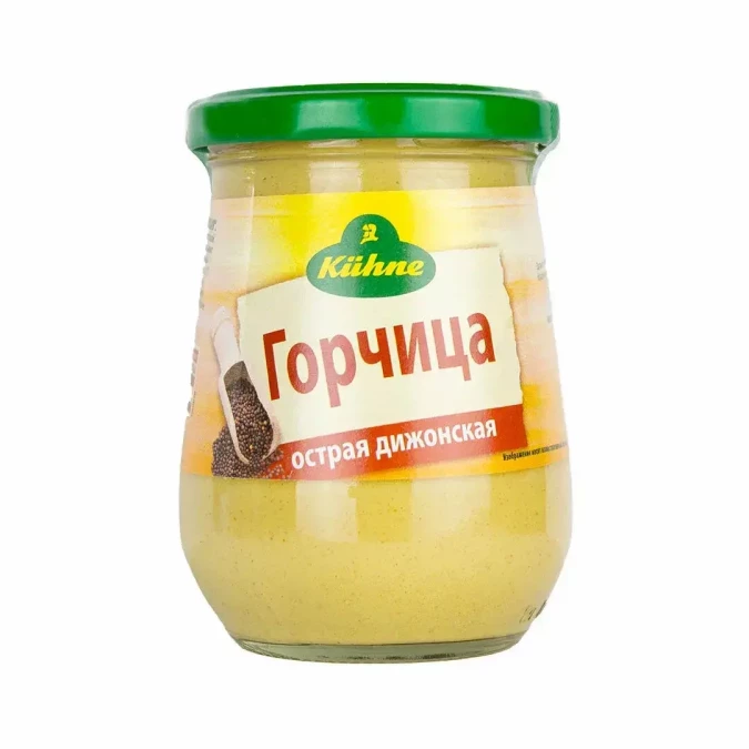 Горчица острая "Дижонская" 250 мл ст.б. KUHNE Mustard hot