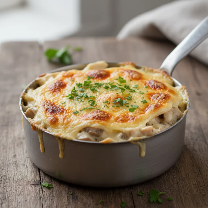 Жюльен с курицей и грибами 