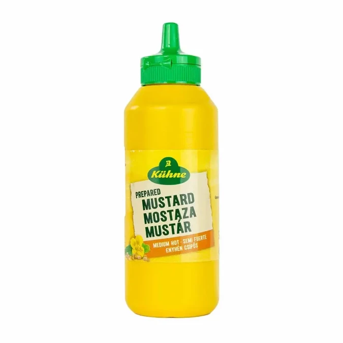 Горчица средне-острая 250 мл пласт. KUHNE SQUEEZE
Medium hot mustard 