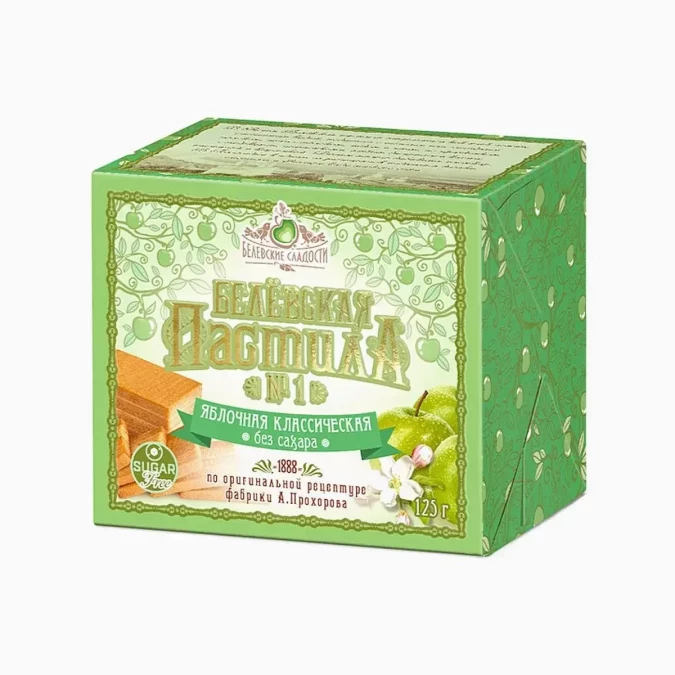 Пастила яблочная без сахара 60г
