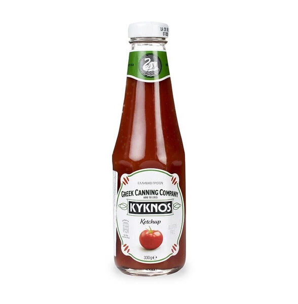 Кетчуп томатный 330г. стекло KYKNOS