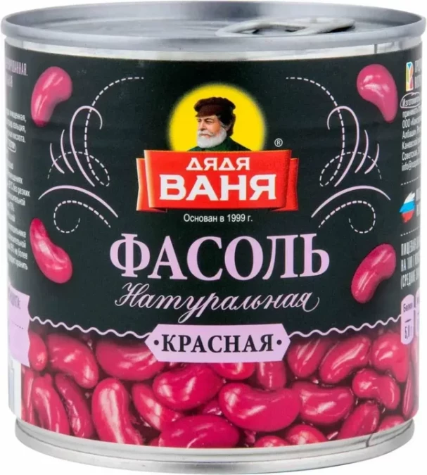 ТД Д. ВАНЯ Фасоль красная жб 400г.