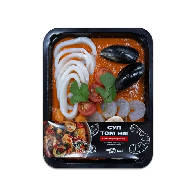 Том Ям с морепродуктами НЕ ОСТРЫЙ 370г.