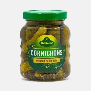Корнишоны сладкие 180 г ст. б. KUHNE Cornichons sweet 