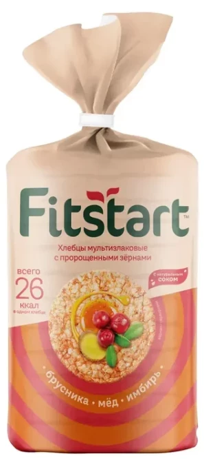 FITSTART Брусника, Имбирь, мед Хлебцы 100г.