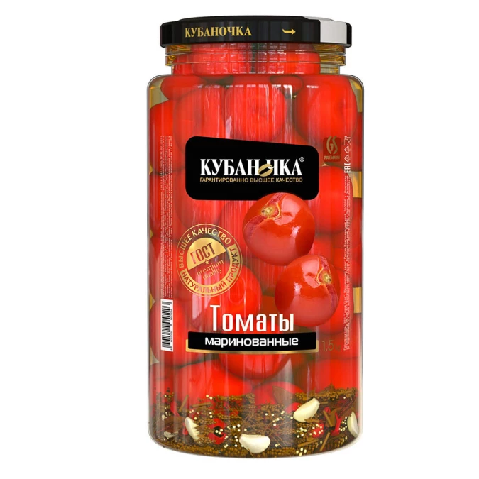 Томаты ЧЕРРИ маринованные 360г. КУБАНОЧКА