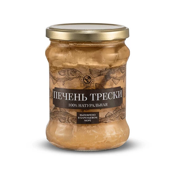 Печень трески натуральная 500г.