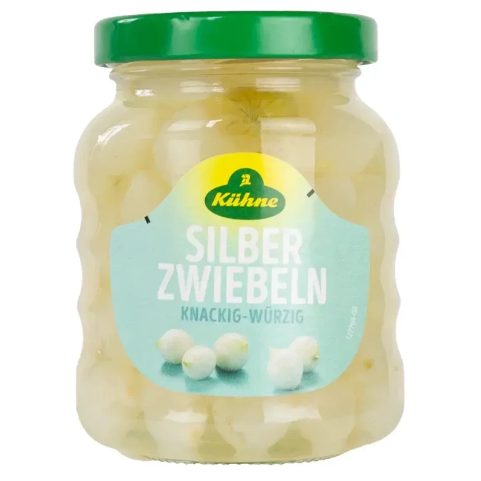 Лучок серебряный 170г (ст.б.) KUHNE Silver onions 