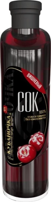 Сок вишневый ст.б. 0,75л. КУБАНОЧКА 