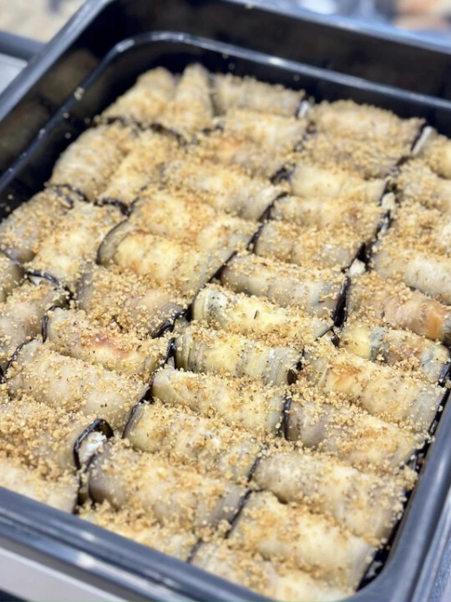 Рулетики из баклажанов