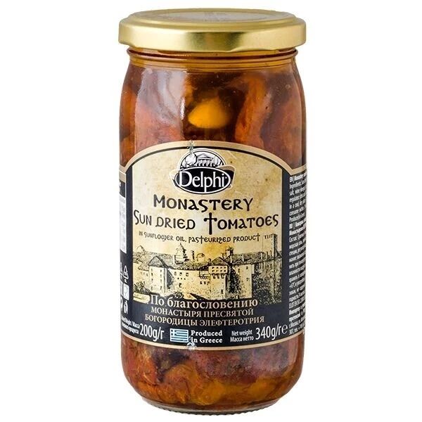 Томаты сушеные в масле Монастырские 340г.