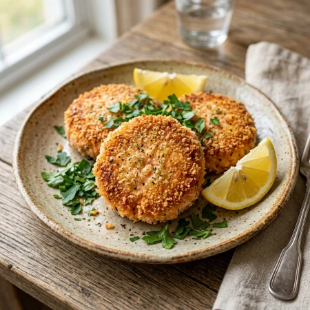 Рыбная котлета из горбуши