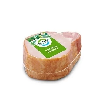 Корейка нежная Окраина копчено-вареная в/у 500г/шт