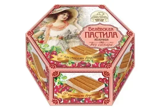 КРИСТАЛ белёвская пастила с ягодками брусники 150 г.