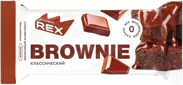 Пирожное протеиновое «Брауни классическое», 50 г.  