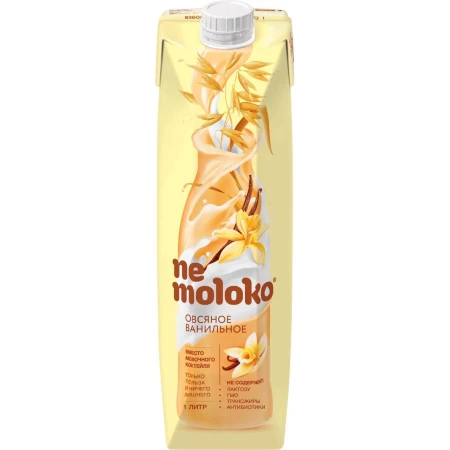 1л. Nemoloko НАПИТОК ОВСЯНЫЙ ВАНИЛЬНЫЙ с вит. и мин.