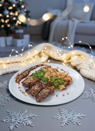 Ребра свиные BBQ с картофелем