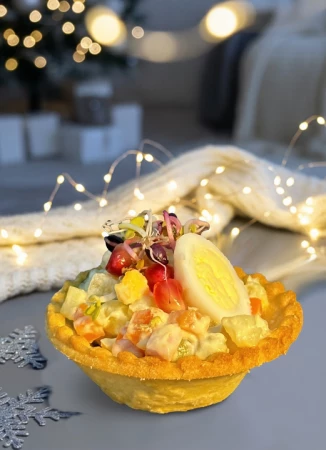 Тарталетка оливье 