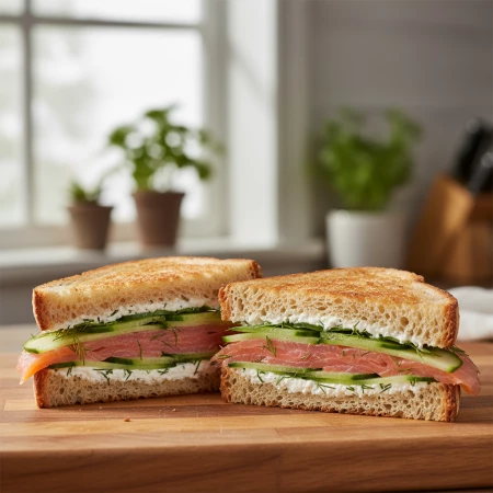 Сэндвич с лососем