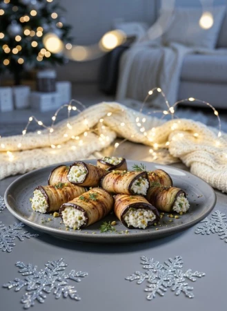 Рулетики из баклажанов