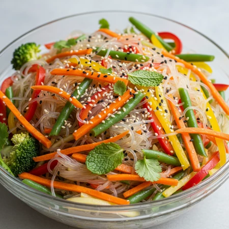 Фунчоза с овощами