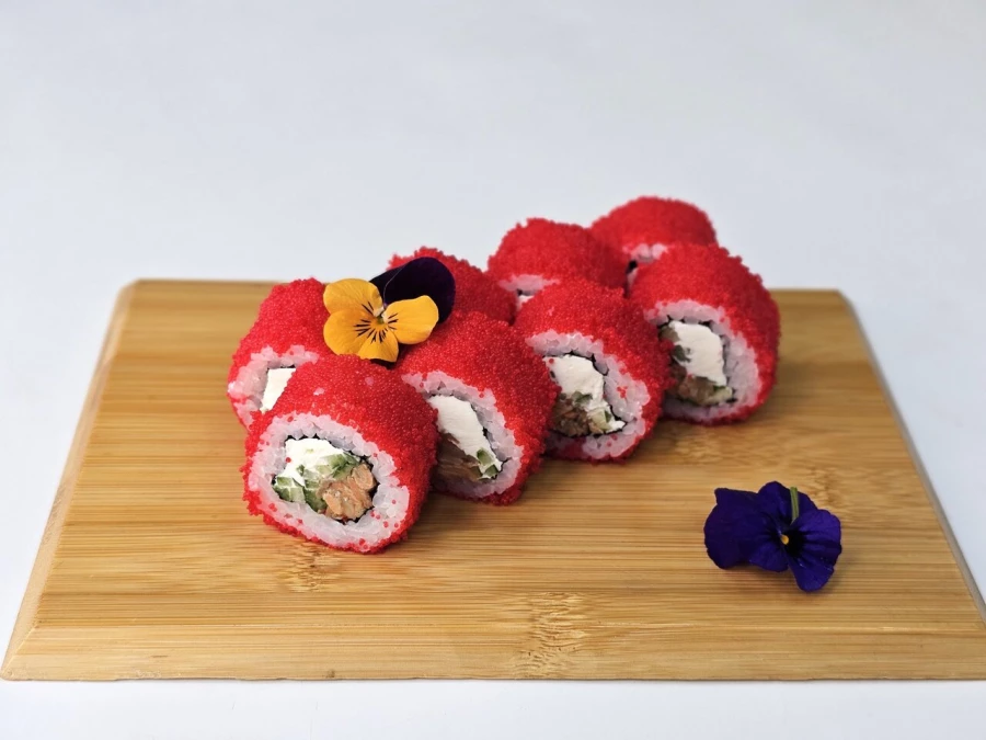 Калифорния с лососем терияки