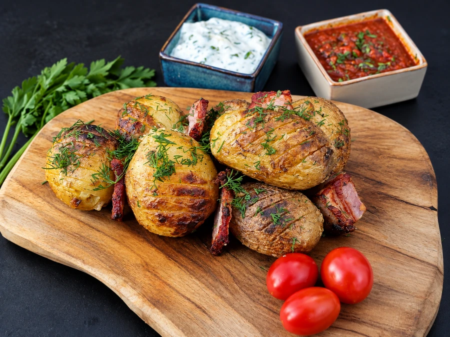 Картофель с салом