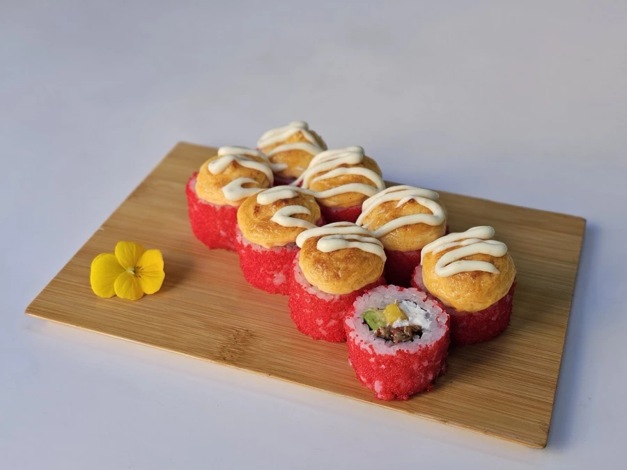 Тропик Запеченный с лососем терияки