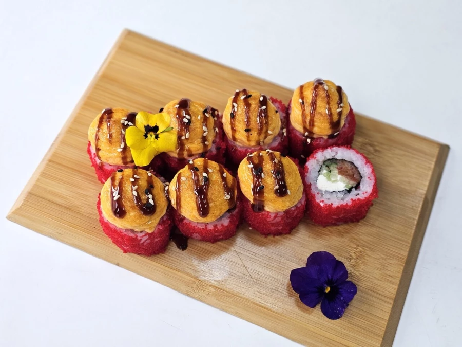 Калифорния запеченная с лососем