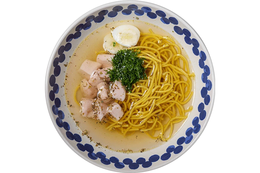 Домашний суп с лапшой и курицей