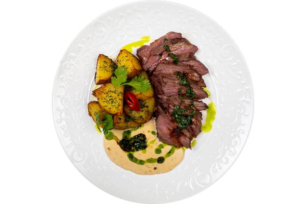 Стейк Мясника с картофелем