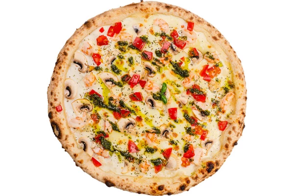 Пицца Креветки- Песто 33 см