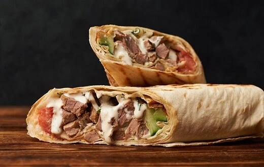 Шаурма с шашлыком и брынзой