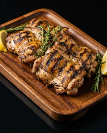 Филе куриного бедра на углях