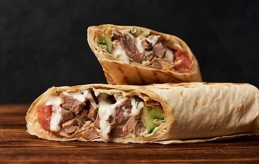 Шаурма с шашлыком и брынзой