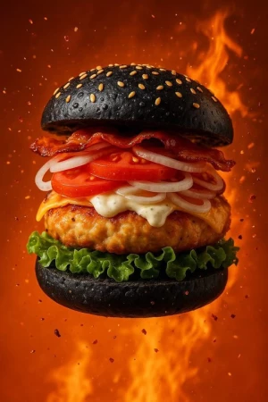 Black Бургер с курицей