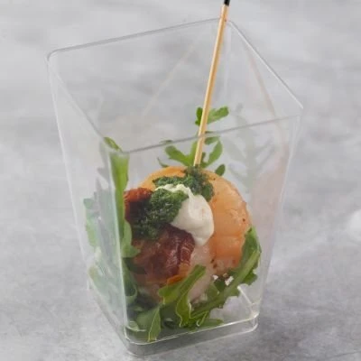 Закуска руккола с креветкой