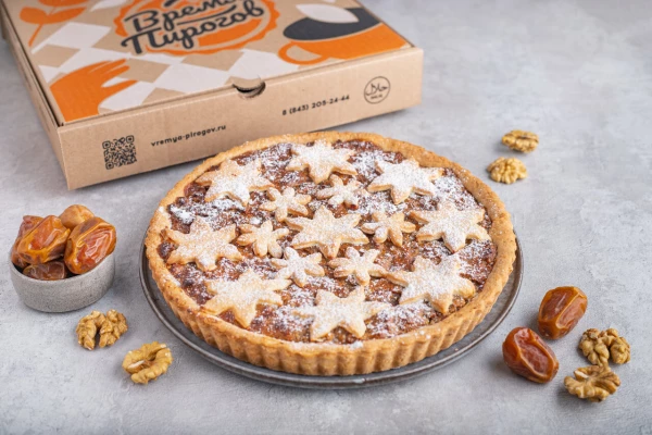 Финиковый тарт с грецким орехом